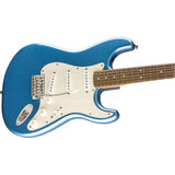 Squier by Fender Classic Vibe 60's Stratocaster (Laurel, Lake Placid Blue) Bundle with Fender 10ft Cable (Straight/Straight), Fender Guitar 12-Pack Picks, and Fender 2" Guitar Straps