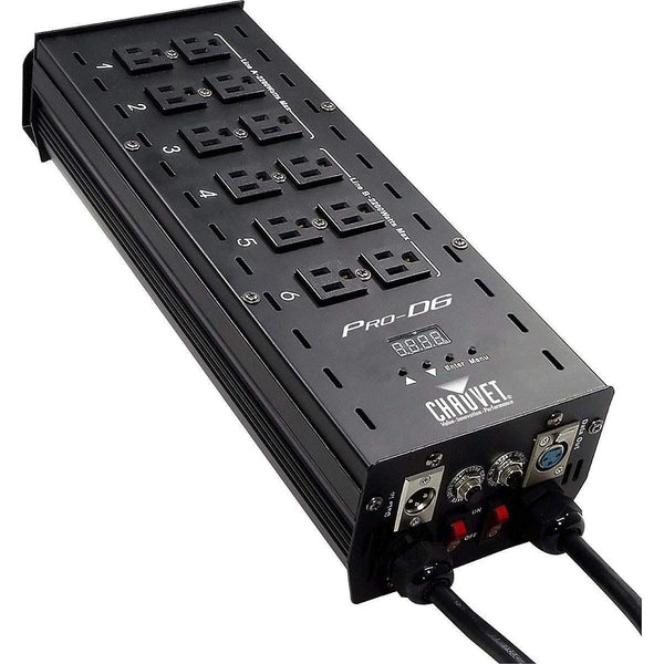 CHAUVET DJ Pro-D6 DMX-512 Dimmer/Switch Pack (6-Channel) LED Light Controllers