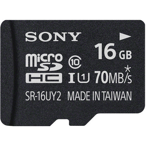 SONY 16GB MCRO SDHC MEM CARD CLASS 10 70MBS