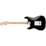 Squier Sonic Stratocaster Electric Guitar, with 2-Year Warranty, Black, Maple Fingerboard, White Pickguard