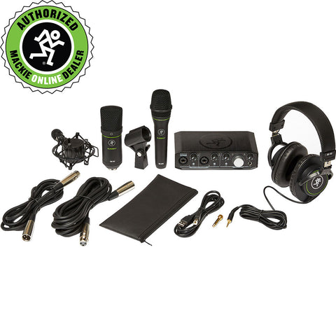 Mackie Producer Bundle USB Audio/MIDI Interface, Condenser Mic, Dynamic Mic, and Headphones