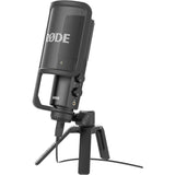 Rode NT-USB USB Microphone (4-Pack) Bundle with Rode COLORS Color-Coded Caps (Set of 4) and Polsen Studio Monitor Headphones