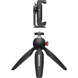 Sennheiser XSW-D Portable Lav Mobile Kit with Transmitter, Receiver, Lapel Mic, Mounts & Manfrotto PIXI Tabletop Stand