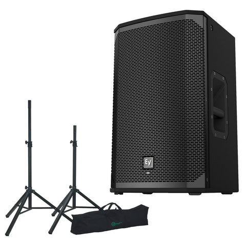 Electro-Voice EKX-12P 12" Two-Way Powered Loudspeaker with K&M Speaker Stand Package