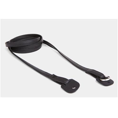 Cecilia Gallery 1x132cm/0.39x51.97" Black Stitching Leather Camera Strap, Black