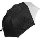 45" Convertible converts from reflective Umbrella to a Shoot thru w/removable Black Cover