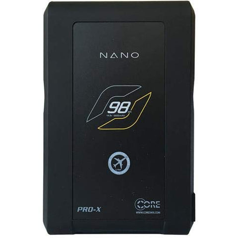 Core SWX Nano 6.6Ah Lithium Ion Gold Mount Battery Brick with 4 LED Power Gauge (98 Wh, 14.8-Volts)