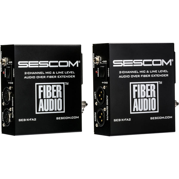 Sescom Portable 2-Channel Audio-over-Fiber Extender Kit