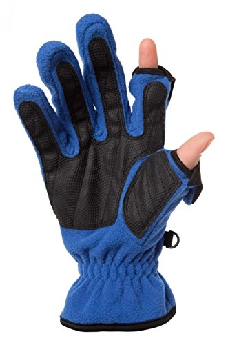 Freehands Ladies Unlined Fleece Gloves Small Blue
