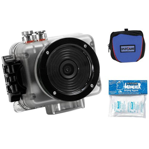 Intova Nova HD Waterproof Action Camera with Drying Agent and Case