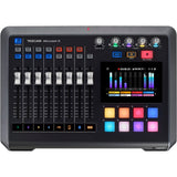 Tascam Mixcast 4 Podcast Station with Built-in Recorder/USB Audio Interface (MIXCAST4) Bundle with 2x Zoom ZDM-1 Podcast Mic Pack and 32GB microSDHC Memory Card