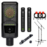 Lewitt LCT 441 FLEX Multipattern Condenser Mic Bundle with Lewitt LCT 140 AIR Stereo Pair Instrument Mic, LCT-40-M2 Adjustable Stereo Bar, 2x Tripod Mic Stand, and 3x XLR-XLR Cable