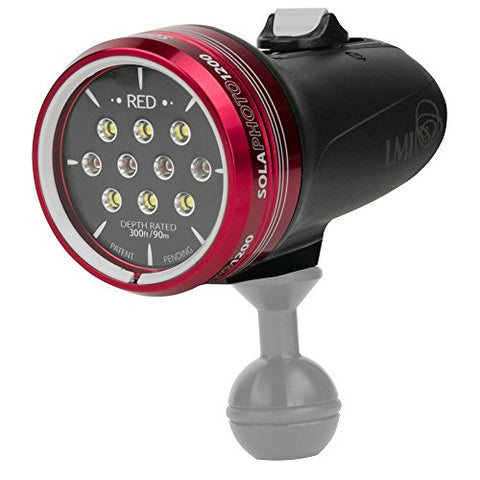 Light & Motion SOLA Photo 1200 LED Dive Light (Black, US)