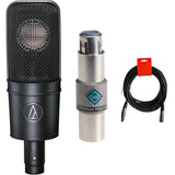 Audio-Technica AT4040 Large-Diaphragm Cardioid Condenser Microphone Bundle with Triton Audio FetHead Phantom In-Line Microphone Preamp and XLR Cable