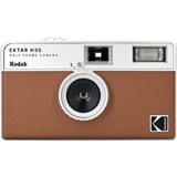 KODAK EKTAR H35 Half Frame Film Camera, 35mm, Reusable, Focus-Free, Lightweight, Easy-to-Use (Brown) (Film & AAA Battery are not Included)