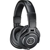Audio-Technica ATH-M40x Closed-Back Monitor Headphones Bundle with Auray Headphones Holder and Headphones Case