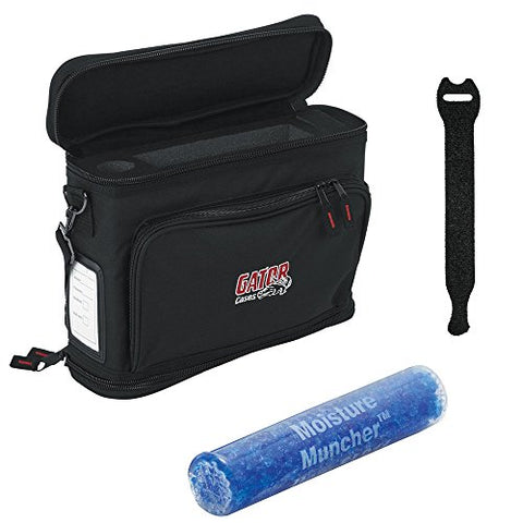 Gator Cases GM-1W Wireless Mobile Pack with SeaLife Moisture Muncher Desiccant (10-Pack) and 0.5 x 6 Touch Fastener Straps, Black