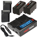 Hedbox NP-F770 Two-Battery with Dual Charger Kit (4400mAh)