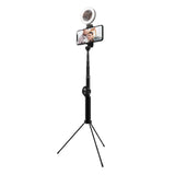 SabineTek SmartMike+ S610 True Wireless Stereo Lapel Microphone (2-Pack) with Kellards Ring Light Selfie Stick Bundle