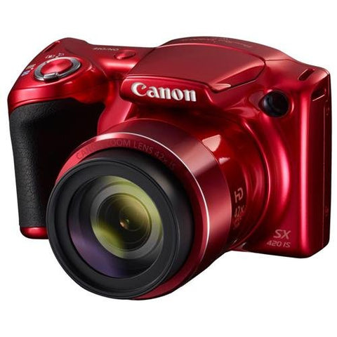 Canon PowerShot SX420 IS Digital Camera (Red)