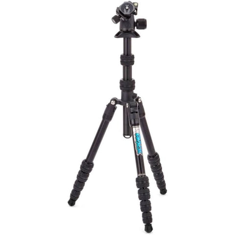 3 Legged Thing Punks Corey 2.0 Magnesium Alloy Ultra-Compact Travel Tripod - Adjustable, Multi-use Camera Tripod with Three Detachable Legs Darkness/Matte Black (COREY2.0)