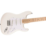 Squier Sonic Stratocaster HT Electric Guitar, with Arctic White, Maple Fingerboard, White Pickguard Bundle with FE620 Electric Guitar Gig Bag, 351 Classic Guitar Picks, and Straight/Angle Cable