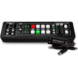 Roland V-1HD STR Mixer/Switcher Live Streaming Bundle with Encoder UVC-01, Roland CB-BV1 Carry Bag, 6' HDMI Cable & 10-Pack Straps