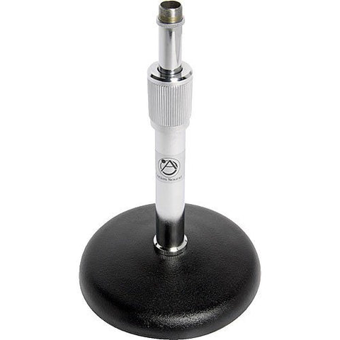 Atlas Sound DS-7 - Adjustable Round Base Desk Stand (Chrome)