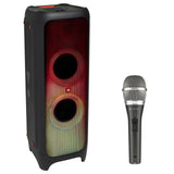 JBL PartyBox 1000 1100W Wireless Speaker Bundle with Polsen M-85 Pro Handheld Microphone (Dark Gray)