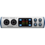 PreSonus Studio 26-2x4 192 kHz, USB 2.0 Audio/MIDI Interface with COHH-2 Clamp On Headphone Holder, MS-5230F Tripod Microphone Stand and Pop Filter