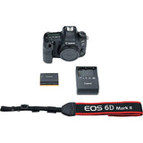 Canon EOS 6D Mark II Wi-Fi Digital SLR Camera Body with BG-E21 Battery Grip