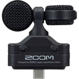 Zoom Am7 Mid-Side Stereo Mic with USB-C Connector Bundle with Smartphone Tripod Adapter