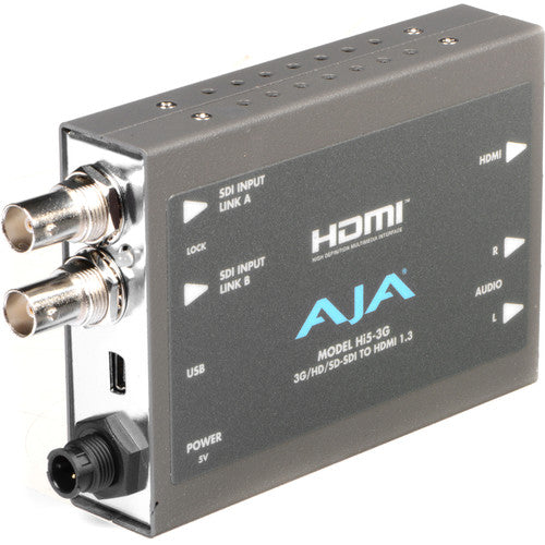 AJA Hi5-3G 3G/Dual Link/HD-SD-SDI to HDMI Video and Audio Converter