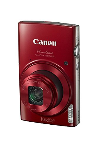 Canon PowerShot ELPH 190 IS Digital Camera (Red) CAPSE190ISR