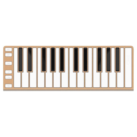 CME Xkey 25 USB MIDI Controller - Champagne