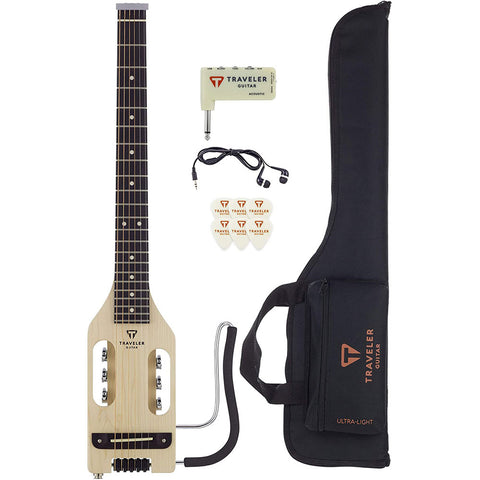 Traveler Guitar 6-String Ultra-Light Acoustic, Right, Maple, Guitar Kit (ULA MPS SK)