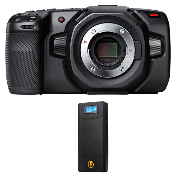 Blackmagic Design Pocket Cinema Camera 4K Bundle with Juicebox Magic Power 2.0 for 4K Cine Camera