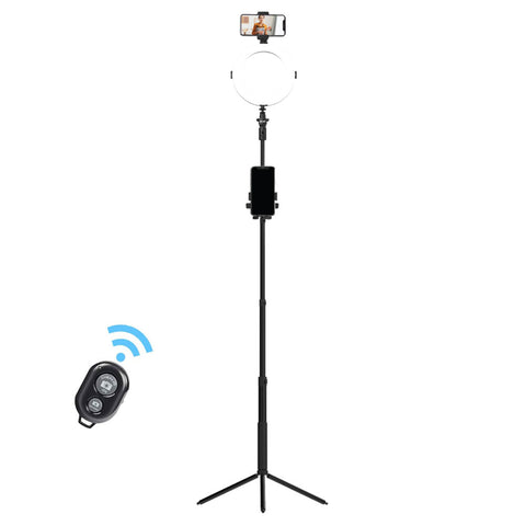 Kellards 8" Ring light Pro Selfie Stick with 5ft Extendable Tripod Stand & Phone Holder