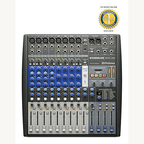 PreSonus StudioLive AR12 USB 14-Channel Hybrid Performance and Recording Mixer