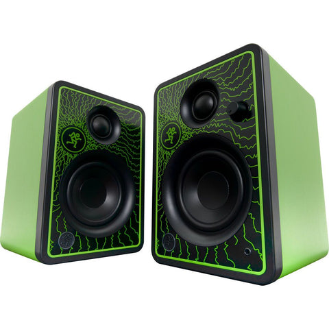 Mackie CR3-XLTD Creative Reference Series 3" Multimedia Professional Monitors Limited Edition - Green Lightning