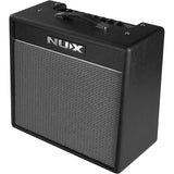 NuX Mighty 40BT Guitar Amplifier with Bluetooth Bundle with Polsen HPC-A30-MK2 Studio Monitor Headphones, Kopul 10' Instrument Cable, and Fender 12-Pack Picks