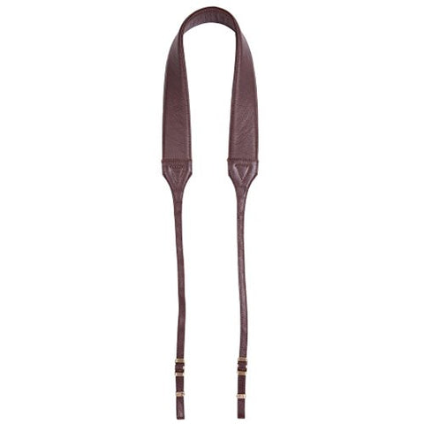 Cecilia Gallery Brown Leather Camera Strap for All DSLR & attached Lens cameras
