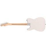 Squier Sonic ESquier Electric Guitar Arctic White, Maple Fingerboard Bundle with FE620 Electric Guitar Gig Bag, 351 Classic Guitar Picks, and Straight/Angle Cable