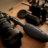 Sennheiser Pro MKE 600 Shotgun Microphone for Video Camera/Camcorder Bundle with MKE 200 Ultracompact Camera-Mount Mic and V-Rig Triple Shoe Bracket