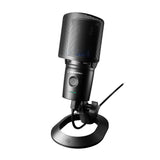 Audio-Technica Cardioid Condenser USB Microphone (AT2020USBXP) Bundle with Desktop Reflection Filter w/ Mic Stand & Mic Pop Screen