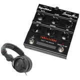 Hughes & Kettner StompMan Guitar 50-watt Amplifier Pedal Bundle with Polsen HPC-A30-MK2 Studio Monitor Headphones