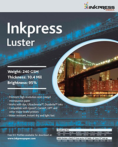 Inkpress Media Luster Paper (5 x 7", 50 Sheets)