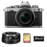 Nikon Zfc Mirrorless Camera with 16-50mm Lens Bundle with Nikon FTZ II Mount Adapter, 64GB Extreme Memory Card, and 5-Pack Wipes
