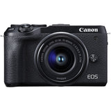 Canon EOS M6 Mark II Mirrorless Digital Camera with 15-45mm Lens and EVF-DC2 Viewfinder (Black)