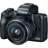 Canon EOS M50 Mirrorless Digital Camera with 15-45mm and 55-200mm Lenses (Black)